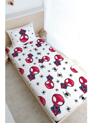 Tuğba Kuğu Tek Kişilik Lastikli Çarşaf Seti - For Baby Serisi - Örümcek Adam