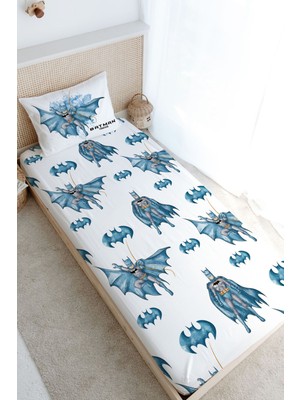 Tuğba Kuğu Tek Kişilik Lastikli Çarşaf Seti - Cartoon Serisi - Batman