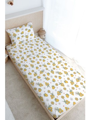 Tuğba Kuğu Tek Kişilik Lastikli Çarşaf Seti - Iconic Serisi - Lemon