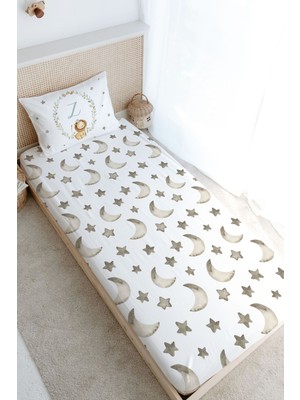 Tuğba Kuğu Tek Kişilik Lastikli Çarşaf Seti - Little Lion Series - Z Harfi