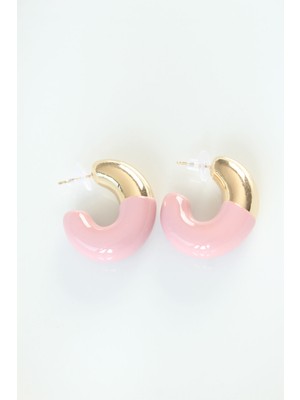 Lisinya Ccb Gül Kurusu Gold Çift Renk Küpe