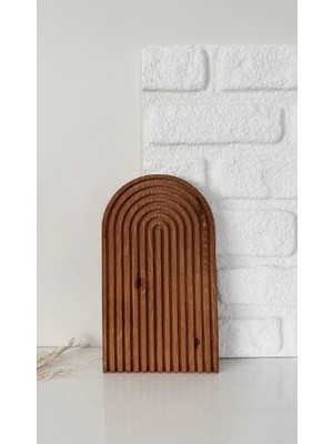 Ahşap Oymalı Gökkuşağı Kesme ve Sunum Tahtası