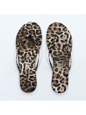 Tkees Kadın Leopar Iı Parmak Arası Terlik