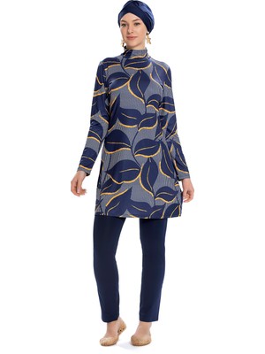 REMSA Likralı Tam Kapalı Tesettür Mayo 252-504 Lacivert