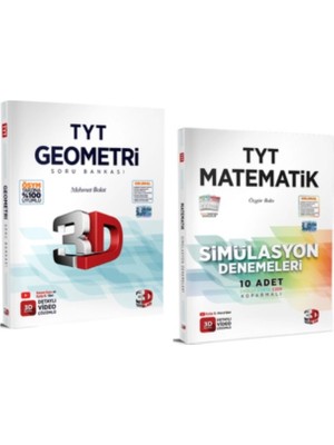 3D Yayınları Tyt Geometri Soru Bankası - Tyt Matematik Simülasyon Deneme