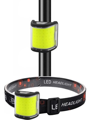2 Si 1 Arada 72LED Şarjlı Bisiklet Feneri Çakarlı Kafa Lambası Çift Özellikli Güçlü Işık 6 Mod 6053
