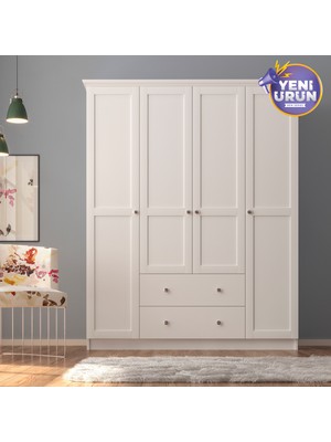 Rabi Mobilya Side 4 Kapak 2 Çekmece Gardırop