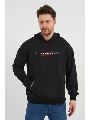 Alexander Gardi Özel Unisex Baskılı Kapüşonlu Kanguru Cepli Sweatshirt (UNX-0017602)