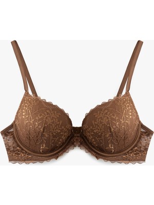 Koton Ekstra Dolgulu Maximizer Destekli Dantelli Sütyen