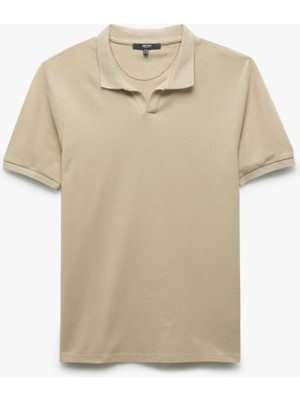 Koton Pamuklu Kısa Kollu Pike Kumaş Polo Yaka Slim Fit Tişört