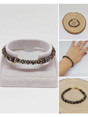 Yaşam Tohumu Jasper Taşı Tasarım Bileklik (55914)