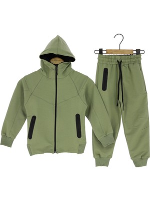 Crassi Erkek Çocuk Eşofman Takım Kapüşonlu Fermuarlı