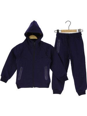 Crassi Erkek Çocuk Eşofman Takım Kapüşonlu Fermuarlı