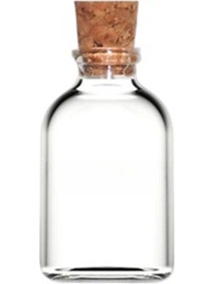 Zylan Ambalaj 30  ml Penisilin Şişe Mantar Kapaklı,24 Adet, Şeffaf Şişe, Mantar Tıpalı Şişe