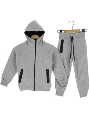 Crassi Erkek Çocuk Eşofman Takım Kapüşonlu Fermuarlı