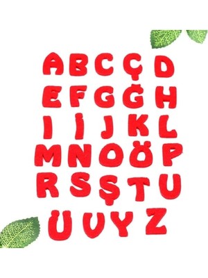 Keçe O Harfi Beyaz (5 Adet)