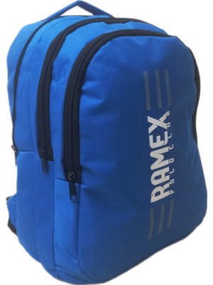 Casual Group  Unisex Mavi Sırt Çantası Büyük Boy Seyahat Okul Çantası Su Itici Spor Çantası 45X30X15CM 24LT+Anahtarlık Hediye