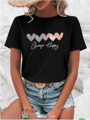 Medinenur Chooce Baskılı Basic T-Shirt