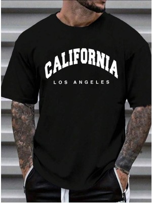 Medinenur California Baskılı Basic T-Shirt