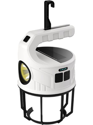 Ayt Powermaster Solar Güneş Enerjili Şarjlı Kamp Lambası Aydınlatma Fener Işıldak