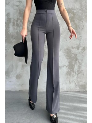 Paw Garage Kadın Beyond Yüksek Bel Toparlayıcı Çimalı Ispanyol Paça Palazzo Pantolon