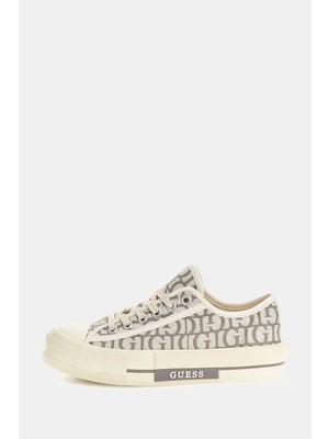 Guess Kadın Gri Carey  Logolu Sneaker