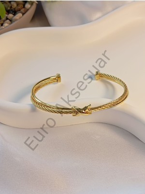 Stainless Steel Marka Model Çelik Kelepçe Bileklik