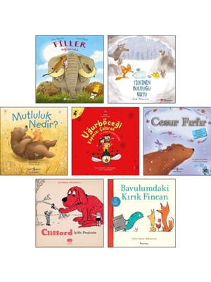 Filler Ağlamaz + Tilkinin Bulduğu Kutu + Mutluluk Nedir? + Uğur Böceği Kapınızı Çalarsa + Cesur Fırfır + Clifford Iyilik Peşinde + Bavulumdaki Kırık Fincan / 7 Kitap Set
