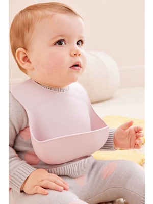 Next Baby Leylak Moru Ayarlanabilen Bebek Slikon Mama Önlüğü