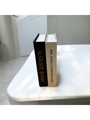 Saccura Decor Rodın & Pıcasso 2li Italyan Kumaş Kaplı Dekoratif Kutu Seti