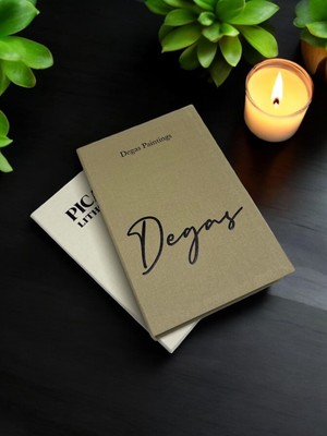 Saccura Decor Degas & Pıcasso 2li Kumaş Kaplı Dekoratif Kitap Kutu Seti