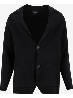 Fabrika Basic Siyah Erkek Düz Ceket F5SM-CKT 2925