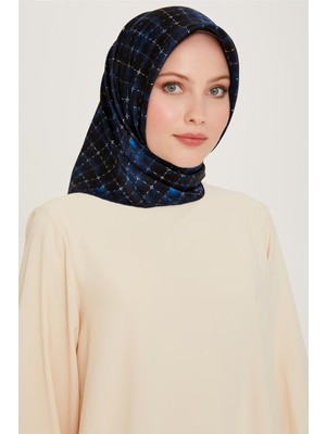 Armine Soyut Desenli Twill Saf İpek Eşarp 9259D 01 01