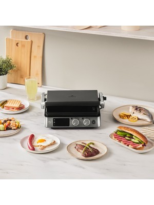 Karaca Compact Steel Sear And Grill Inox 2008 Izgara ve Tost Makinesi