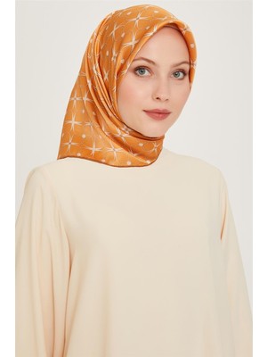 Armine Monogram Desenli Twill Saf İpek Eşarp 9207D 32