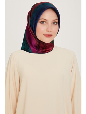 Armine Soyut Desenli Twill Saf İpek Eşarp 9236D 81