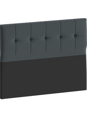 Mobpazar Helena Tek Kişilik Suntalam Baza Başlığı 120x100 cm Antrasit Renk Modern ve Dayanıklı Tasarım