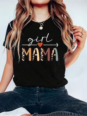 Woodroffe Kadın Anne/mama/mother Baskılı Salaş Oversize Boyfirend T-Shirt
