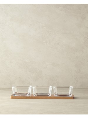 Orient Akasya 4 Parça Sunumluk Koyu Kahverengi