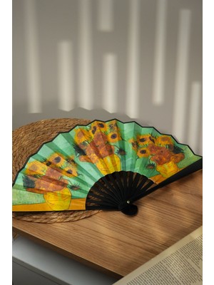 Van Gogh Aycicegi Tablosu Geniş Yelpaze | Dekoratif | Hediyelik