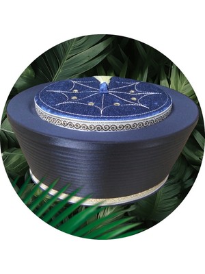 Şahin Bak Lacivert Sarık,yumuşak Lüks Sarık, Kadife Başkan SARIK,S089