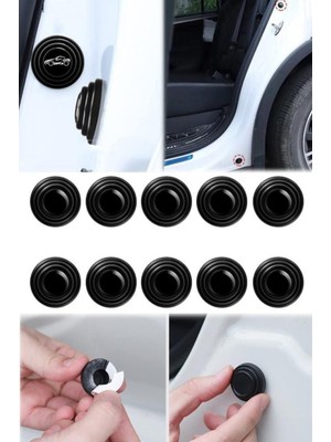 Araba Gürültü ve Kapı Sesi Önleyici 10 Adet Kaput Bagaj Conta Ses Yalıtım Darbe Emici Ped Izolasyon