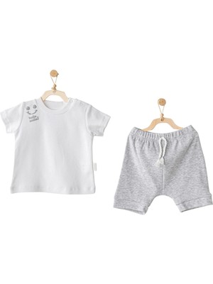 Andywawa AC25894 2'li Basic Bebe Takım Grey Melange