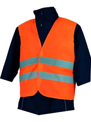 KKDSTOCK Fosforlu Reflektörlü Ikaz Yeleği 5 cm Reflektörlü Motosiklet Scooter