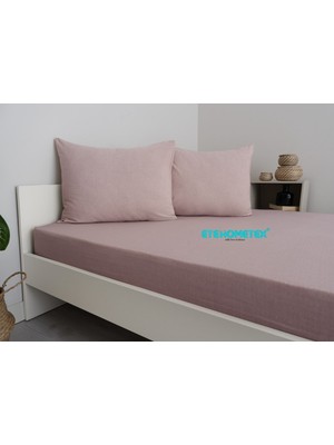 Ete Hometex Çift Kişilik Pamuklu Lastikli Çarşaf Takımı 180 x 200 x 30 cm