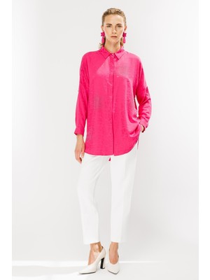 Kendinden Desenli Tunik-Fujya