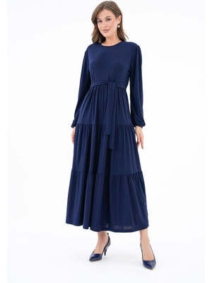 3 Boğumlu Cepli Sandy Elbise