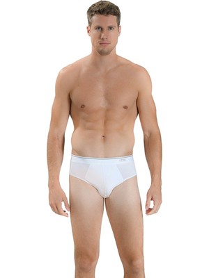Jiber 323 Erkek Likralı Pamuklu 3'lü Kemer Bel Lastik Slip Külot