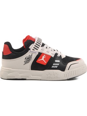 Ayakmod Kırmızı Cırtlı Unisex Çocuk Spor Ayakkabı King Kısa F