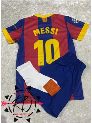 Sidas Lionel Messi 2011 Sezon Finali Retro Noataji Çocuk Forma Takımı 4 Parça